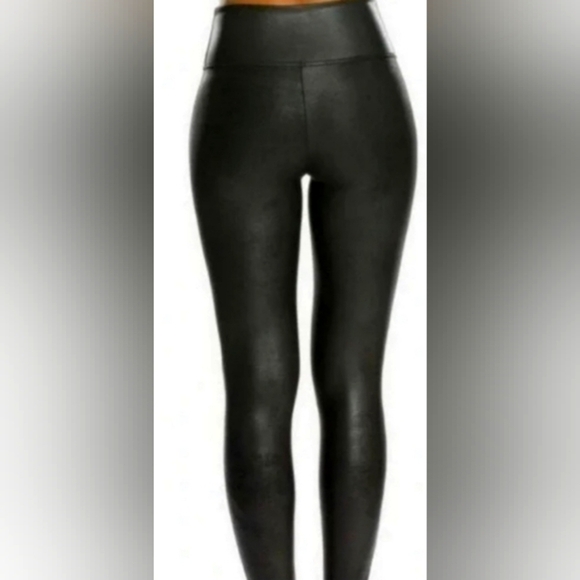 Rachel Zoe size 6 faux leather leggings with 3% spandex. High waist versatile - Picture 1 of 9